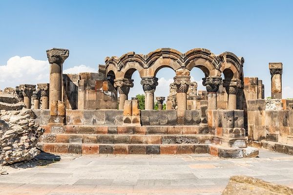 Armenia Armavir Province Vagharshapat Zvartnots Ruins of the Zvartnots Cathedral